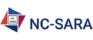 NC-SARA logo with overlapping red, blue, and white shapes on the left and the text "NC-SARA" in bold blue letters on the right.